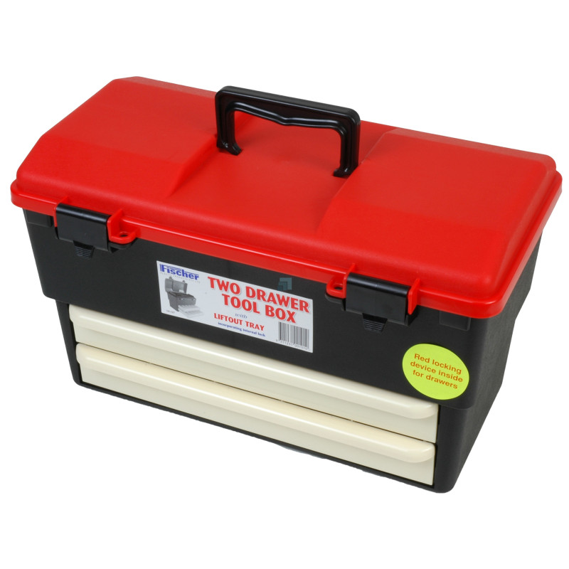 Medium 2 Drawer Tool Box with Lift Out Tray