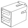 1H-048 - 2 Drawer Organiser Fischer Plastics