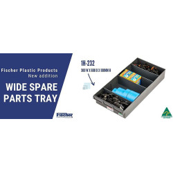 300 x 100 x 600mm Spare parts tray Fischer Plastics